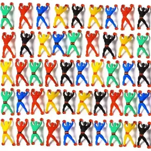 10/100Pcs Novelty Sticky Wall Climbing Climber Men Kids Boy Birthday Party Favors Supplies Pinata Fillers Treat Bag Gifts