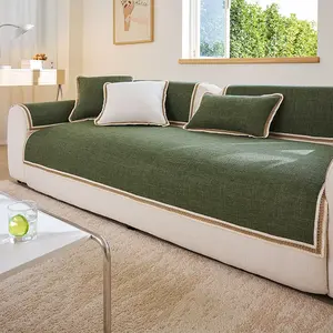 Modern Simple Sofa Cover, Non-Slip Single Piece Sofa Cushion, Soft Comfortable, Perfect for Living Room Bedroom Office, Sofa Protector
