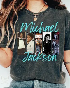 King of Pop Vintage Album Cover T-Shirt Mutiple Colors Available