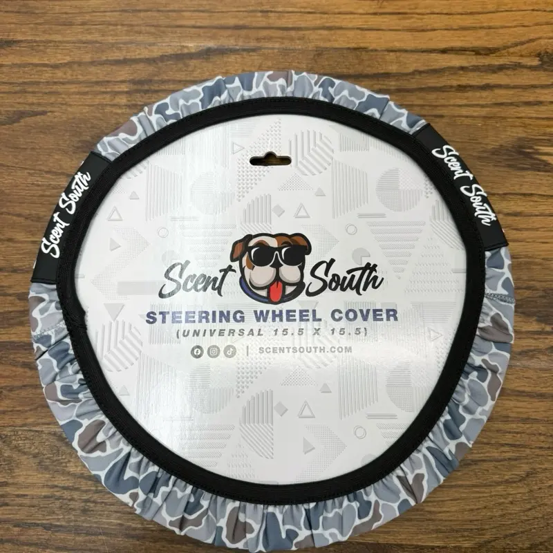 Scent South Steering Wheel Cover - Graystone Camo