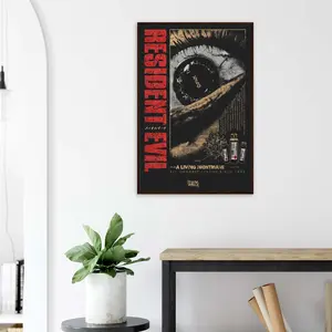 Classic Resident Evil 1996 Poster, Umbrella Corp Nightmare Print, Unframed Print Only, Premium Survival Horror Wall Art, Retro Gaming Decor