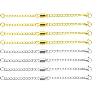 Necklace Extender  and 14K  Adjustable Chain Extenders for Necklaces,  Clasps and Closures for Women