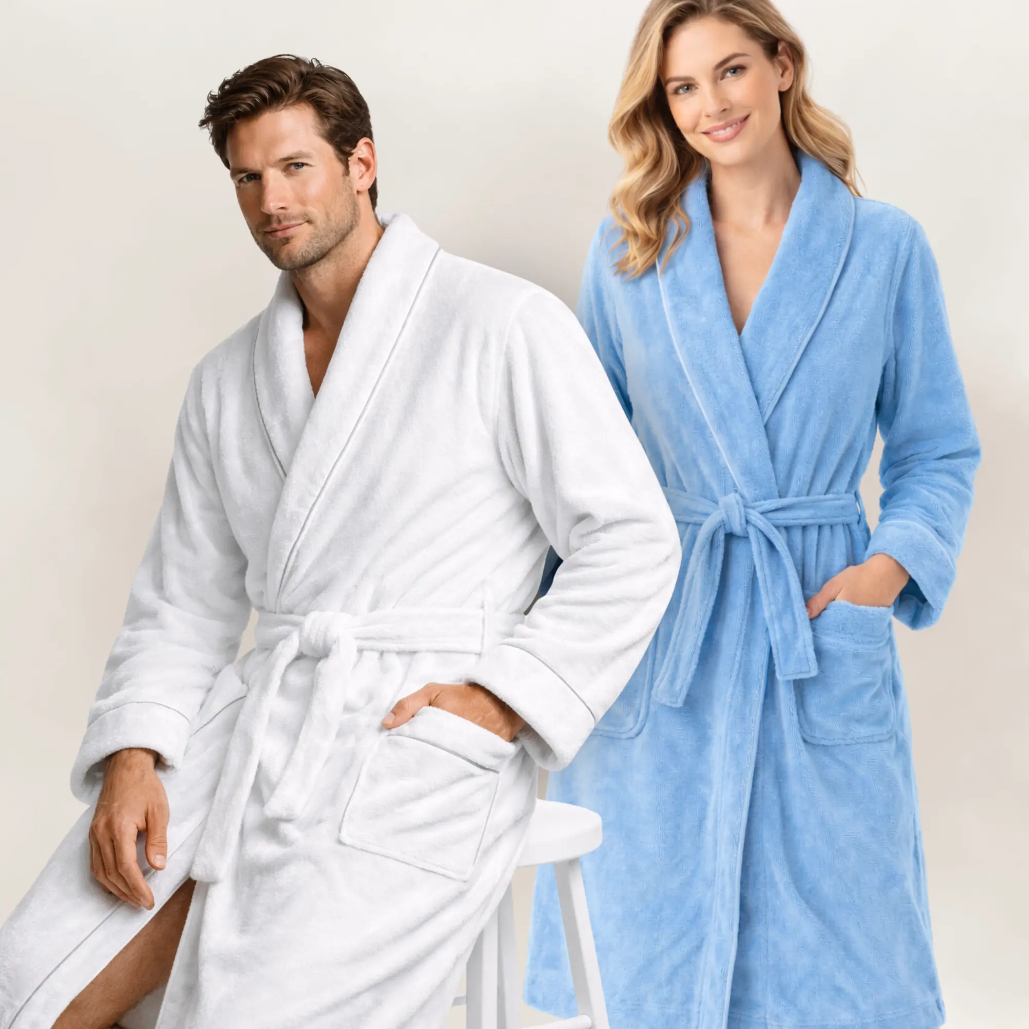 Terry Cloth Organic Cotton Bathrobes [GOTS CERTIFIED]