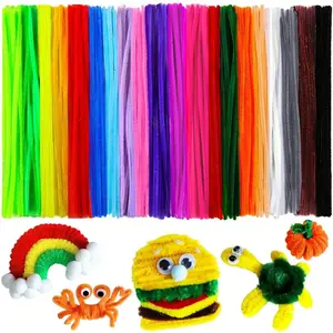 100pcs Pipe Cleaners, Chenille Stems for Flower Making Crafts, DIY Art and Craft Supplies, Essential Tools for Creative Projects