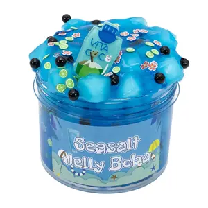 300ml Large Fruit Capacity Crunchy Crystal Slime Set Super Soft And Non-Sticky Jelly Putty Cube Slime Birthday Party Favor Gifts
