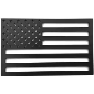 Car Decal – 3D Hollow American Flag Side Badge • Personalized Truck & Car Emblem, Patriotic Pride