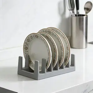 Multi-Functional Storage Rack, Pot Lid Holder, Bowl Tray, Spoon Stand, Cutting Board Organizer, Book Shelf, Kitchen Organizer