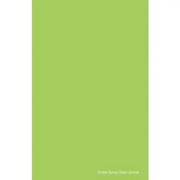 USED-Simple Spring Green Journal: Soft Cover Lined 100 Page Writing Notebook Diary (Simple Coloured Journals) by CreativeJournals (Paperback)