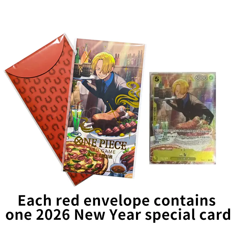 One Piece Card Game 2026 Chinese New Year Red Envelope,Red Packet [Chinese  Version],tcg trading card,Sanji - TikTok Shop