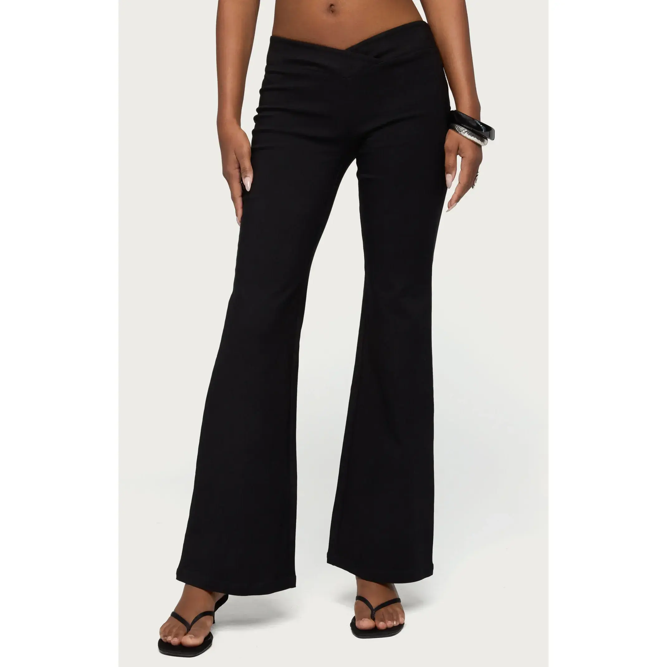Edikted Women's Alyce Crossover Flared Pants