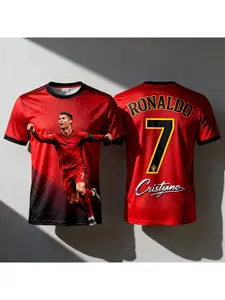 2026 Ronaldo 7 Football Jersey ChatGPT AI Style Adults and Kids Fan Edition Summer Soccer Training Tops Comfortable Sportswear
