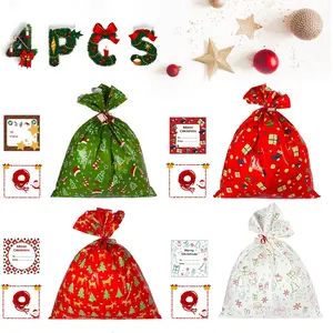 Jumbo Christmas Gift Bags - 4PCS of Festive Reusable Bags