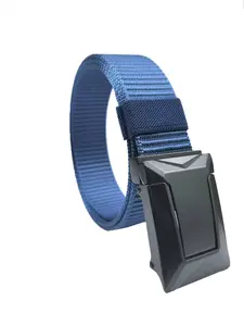 Men's Tactical Nylon Belt with Automatic Buckle, Military Waist Strap, High-Quality Outdoor Sports Belt, Anti-Allergy Plastic Buckle