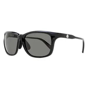 Moncler Logo Sport Sunglasses ML0234-K 01A Shiny Black  60mm