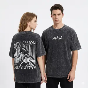 valentine shirts Neon Genesis Evangelion - Shin Seiki Evangelion Anime Manga Washed Heavy Cotton T-shirt, Gift For Anime Fan, Anime Lover, Manga Lover Gift Gift For Him Gift For Her