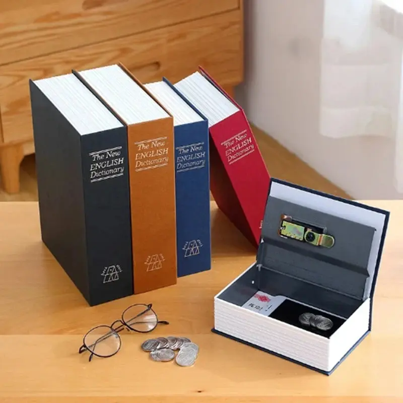 Password Security Safe Lock Cash Money Coin Storage Key Locker Kid Gift Security Mini Dictionary Safe Box Book Money Hide Secret