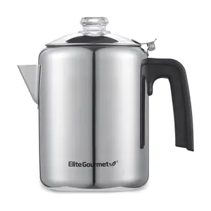 Elite Gourmet 8-Cup Classic Stovetop Coffee Per colator Elite Gourmet 8-Cup Classic Stovetop Coffee Per colator