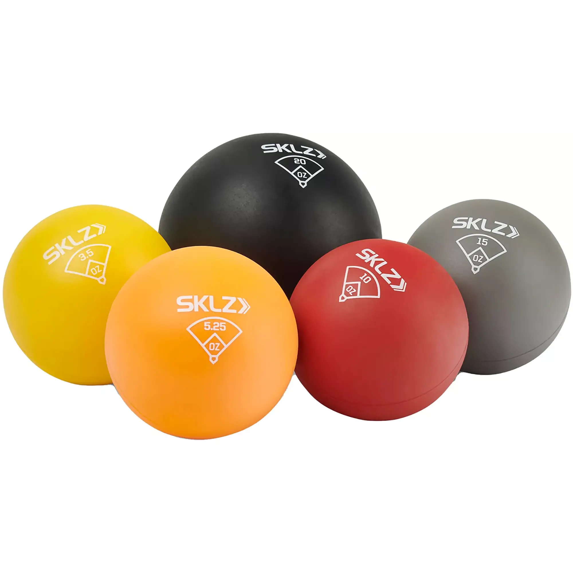 SKLZ Throwing Plyo Balls - Plastic Sports Ball, Baseball Pitching Training Equipment, Workout & Exercise Gear