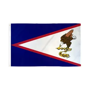 American Samoa Flag, 2x3ft Polyester Banner with Dye Sublimation Print, Header Tape for Home & Festive Party Backdrops