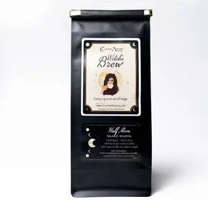 Witch's Brew Half Moon - Medium Roast Whole Bean Coffee 10oz Arabica Beans with tasting notes of Maple and Milk Chocolate
