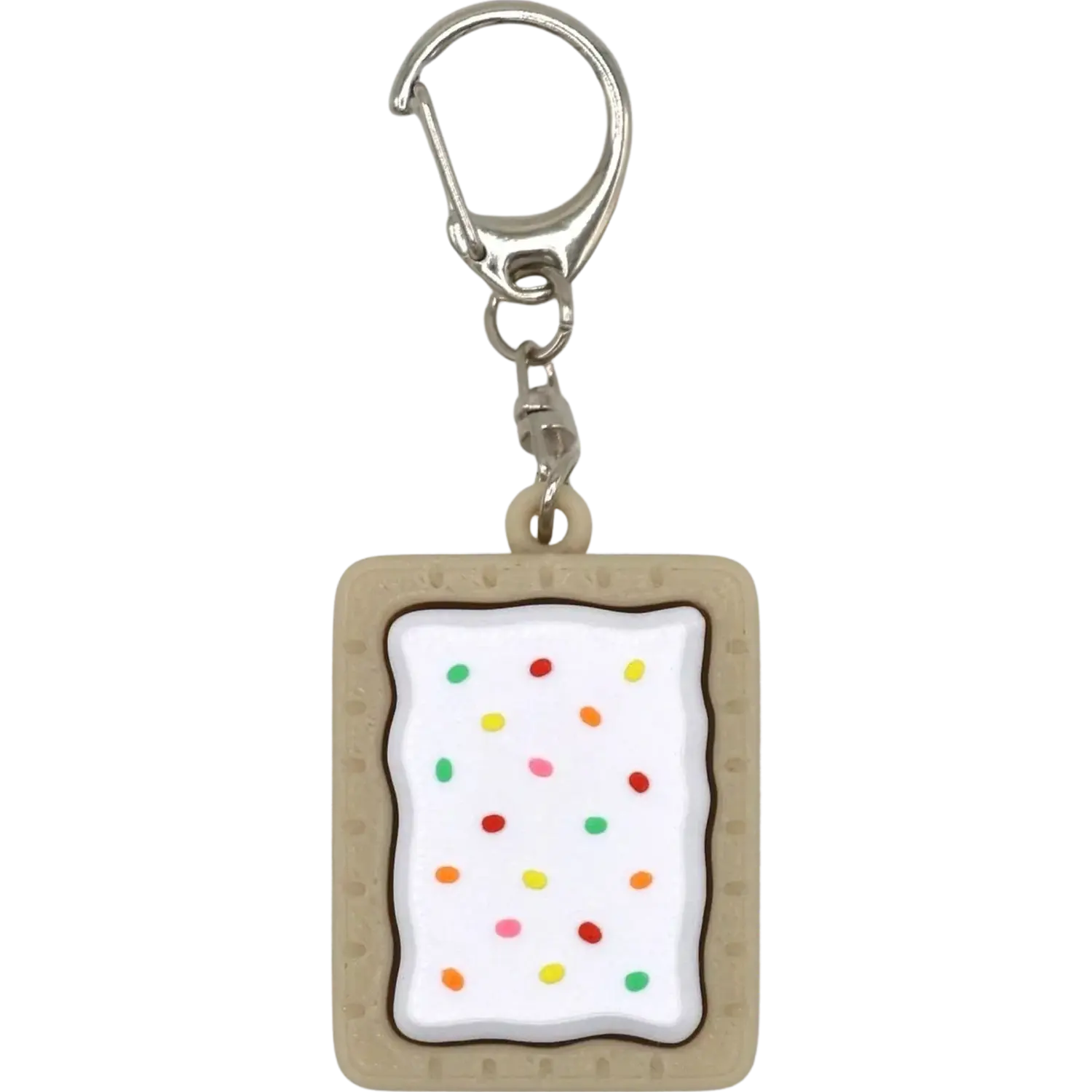 Strawberry Toaster Pastry Pop Tart Fidget Clicker: keychain accessory, stress relief, cute must have Fun Playful Compact Whimsy