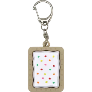Strawberry Toaster Pastry Pop Tart Fidget Clicker: keychain accessory, stress relief, cute must have Fun Playful Compact Whimsy