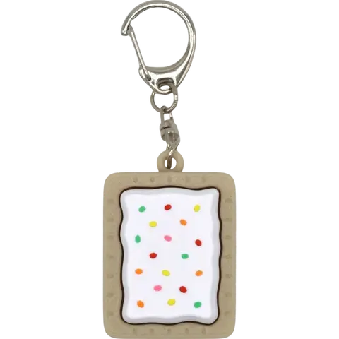 Strawberry Toaster Pastry Pop Tart Fidget Clicker: keychain accessory, stress relief, cute must have Fun Playful Compact Whimsy