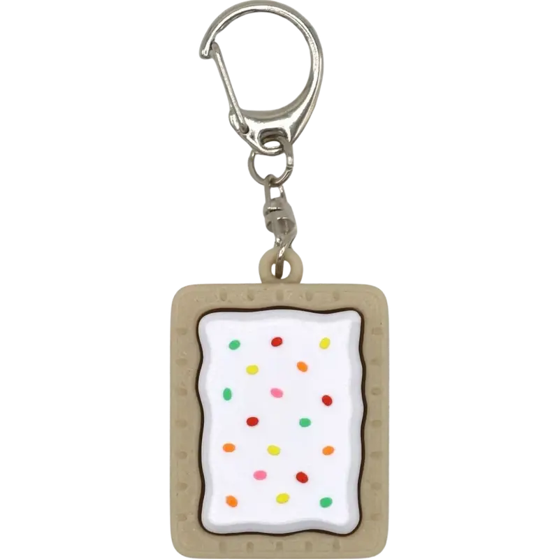 Strawberry Toaster Pastry Pop Tart Fidget Clicker: keychain accessory, stress relief, cute must have Fun Playful Compact Whimsy
