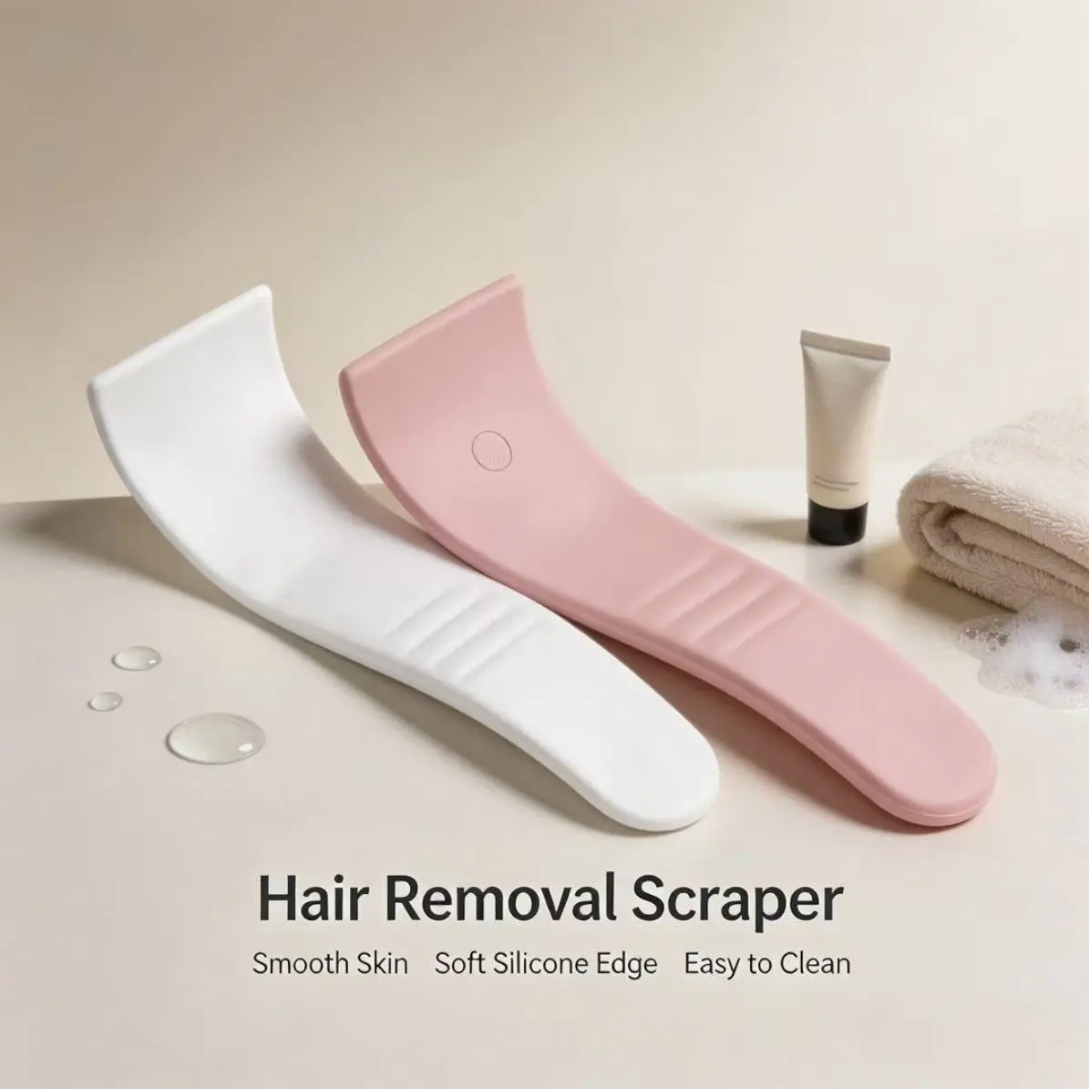 Viral Hair Removal Scraper Tool for Smooth Skin, Easy Body Exfoliating Scraper Board, Perfect Partner for Hair Removal Cream & Waxing Care