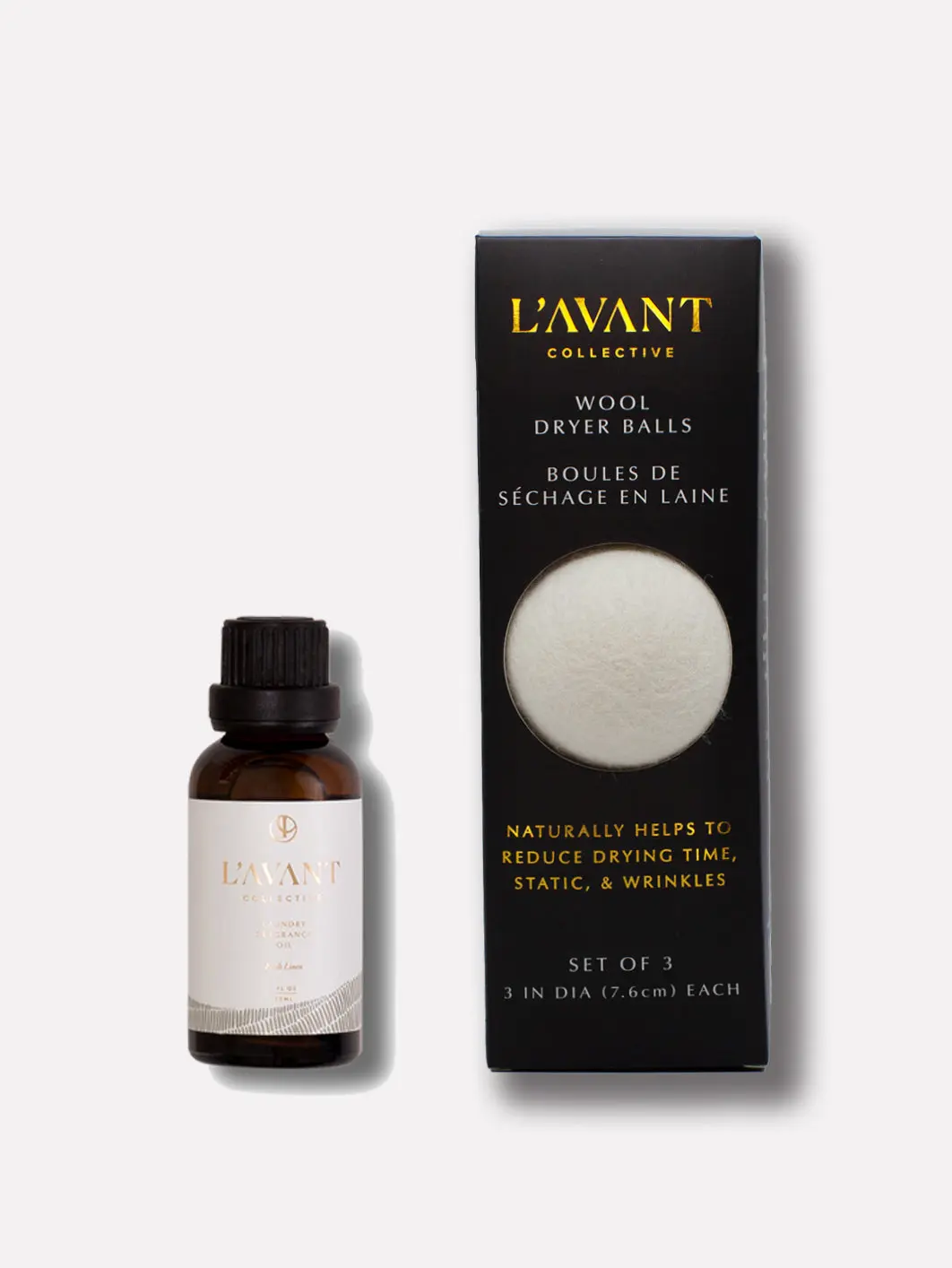 Laundry Oil & Wool Balls Bundle