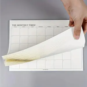 Weekly or Monthly Productivity Planner, 1 Count Sticky Notes, Monthly or Weekly Plan Notebook for School, Multifunctional Aesthetic School Book, Office Stationery Supplies