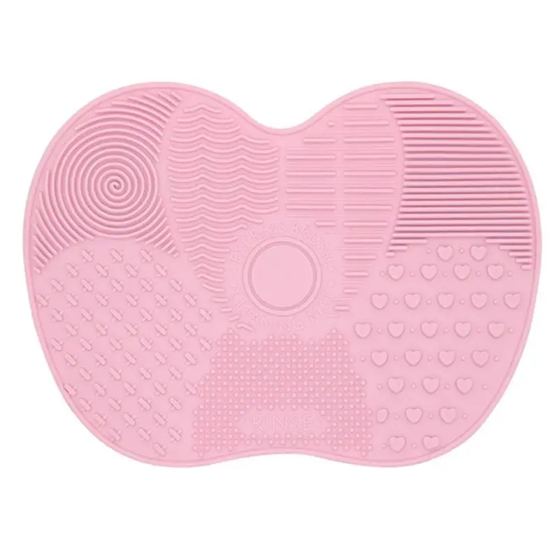 Comfort Silicone Makeup Brush Cleansing Mat, 1/3 Counts Cosmetic Brush Cleaning Pad with Suction Cup, Lightweight Makeup Brush Cleaning Pad, Makeup Co