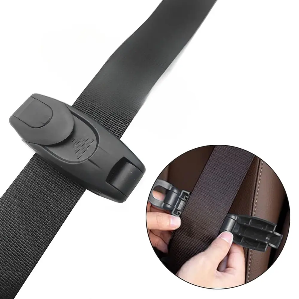 Universal Car Safety Belt Adjuster Clip, Seatbelt Clip, Automotive Shoulder Strap Neck Rest Lock Buckle, Compatible with Most Vehicles, 1 Piece