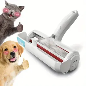 Pet Hair Remover Lint Roller, Cat & Dog Hair Remover for Couch, Furniture, Carpet, Car Seat, Reusable Self-Cleaning Base, Upgraded Fur Removal Tool, Deshedding Tool