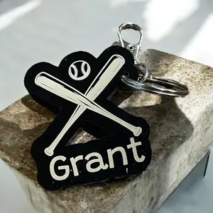 Personalized Baseball Acrylic Keychain – Sports Gift