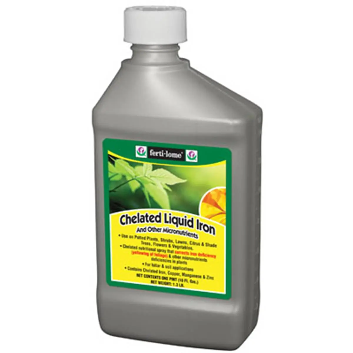 212 MAIN Chelated Liquid Iron Fertilizer, 16oz Fertilome 10625 Garden Supply for Home Improvement Greenhouses & Seed Starters, Plant