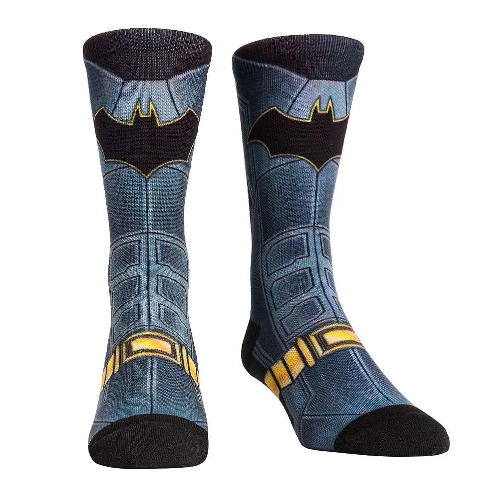 Rock Em Elite Batman Hyper Suit Super Hero Crew Socks