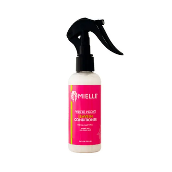 Mielle White Peony Organic Leave-In Conditioner for Hydrating Frizz Control, Lightweight Daily Haircare, 3.4 oz