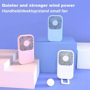 3 Styles Mini Pocket Fan Portable Strong Airflow Style 3-in-1 Handheld & Desk Use with Powerful Wind Ideal for Outdoor Travel, Desk & Summer Cooling