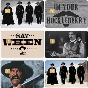 Tombstone Card Skin, I'm Your Huckleberry Say When Card Sticker, Doc Holliday Premium Matte Vinyl Stickers, Western Movie Gift for Him