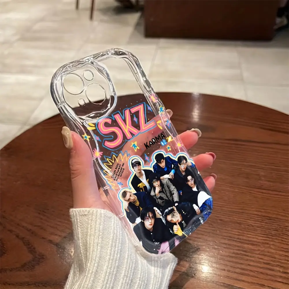 Aesthetic Hyperrealism Kpop Group Smartphone Casing - Anti-Fall Soft TPU Back Cover with Protection, Phone Accessories for iPhone 17,16e,16,15,14,14 Plus,13,12,11 Mini/Pro/Max,Air,X,XR,XS Max,8,7 Plus, Iphone 14 Plus
