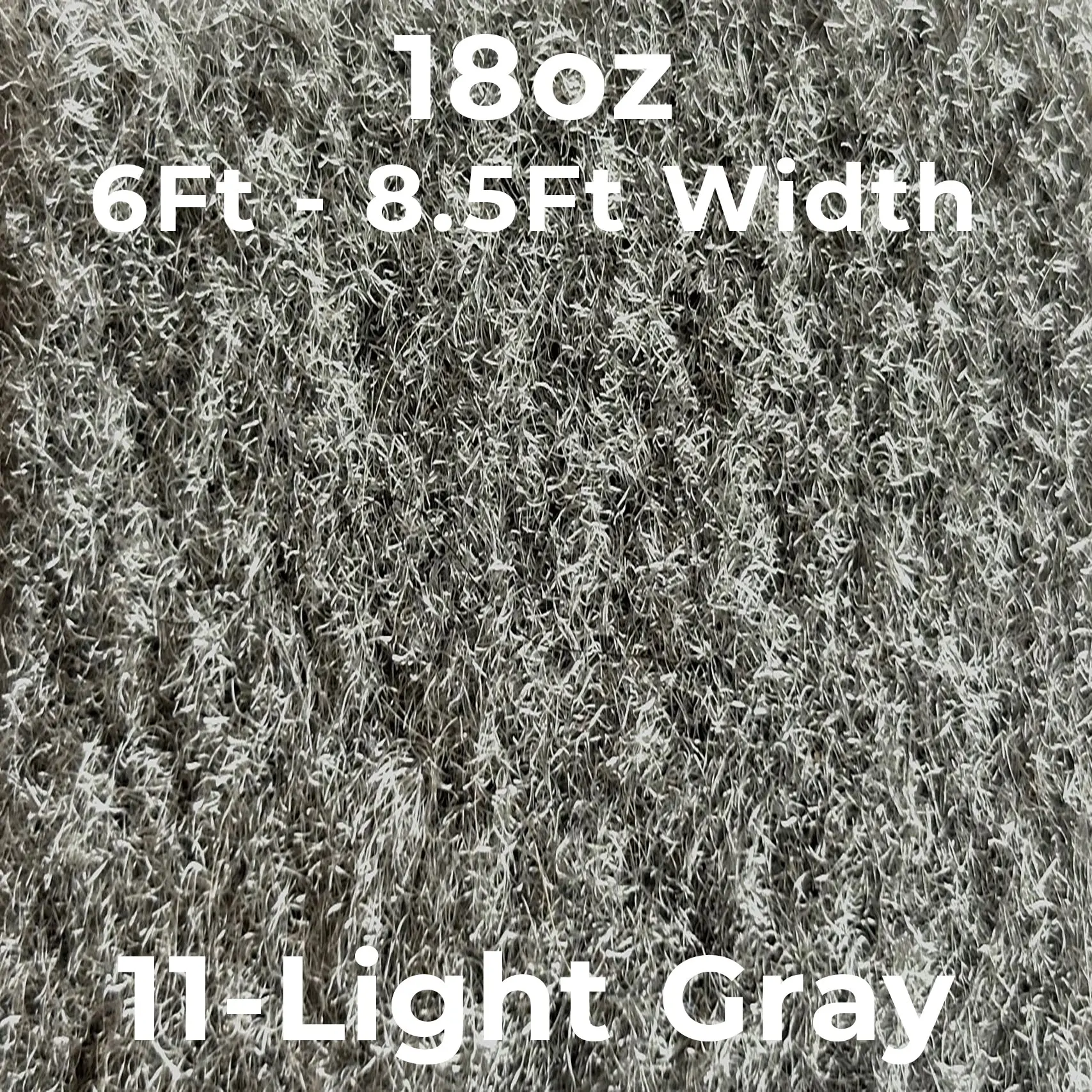 18oz Boat Carpet - 11 Light Gray - 6Ft & 8.5Ft Width 18oz Boat Carpet - 11 Light Gray - 6Ft & 8.5Ft Width