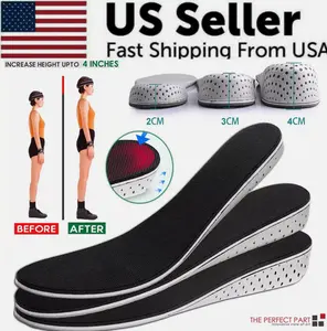 Men Women Invisible Height Increase Insoles Heel Lift Taller Shoe Inserts Pad US Footwear Comfort
