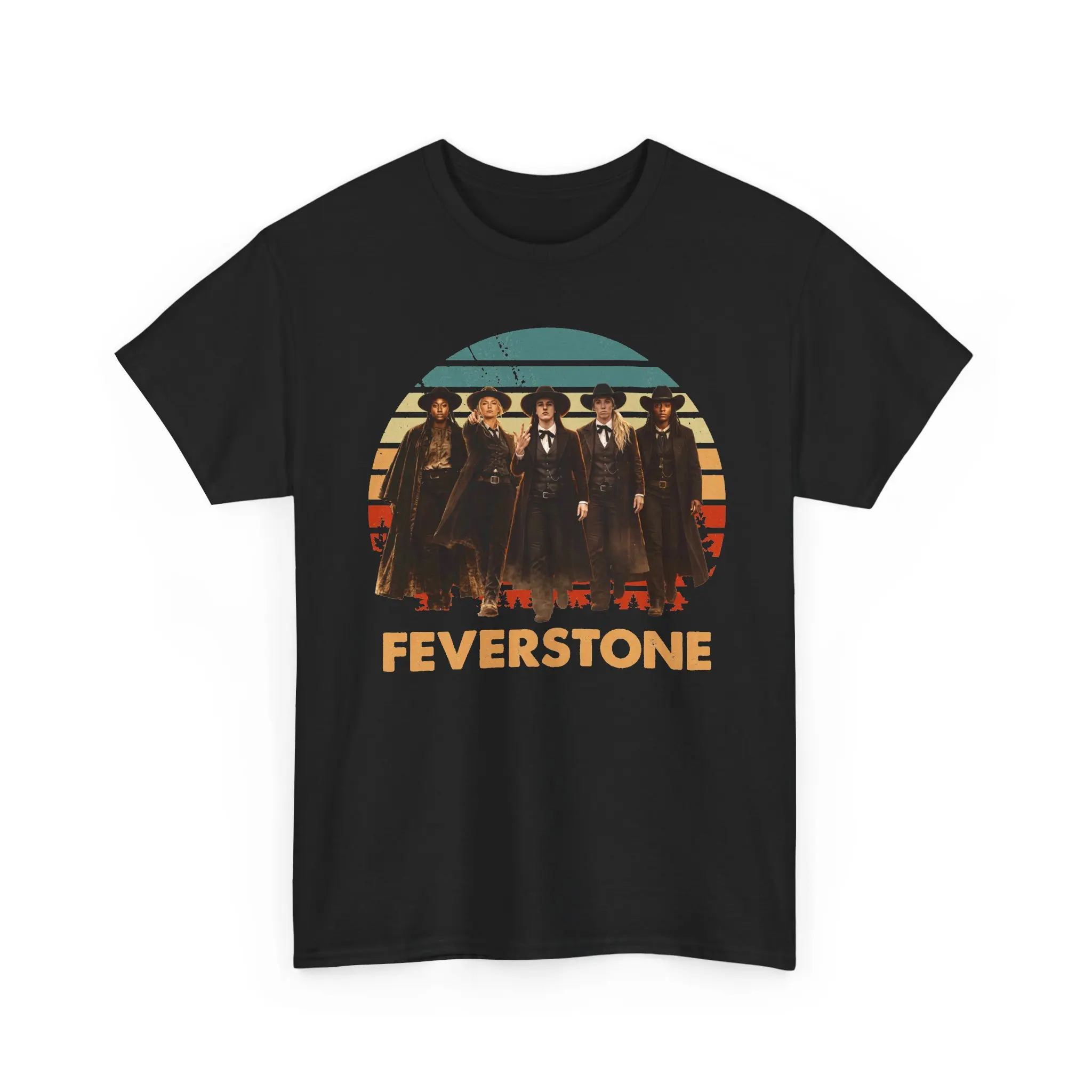 FeverStone Vintage T-Shirt, Sophie & Caitlin Basketball Shirt, Retro Western Graphic Tee