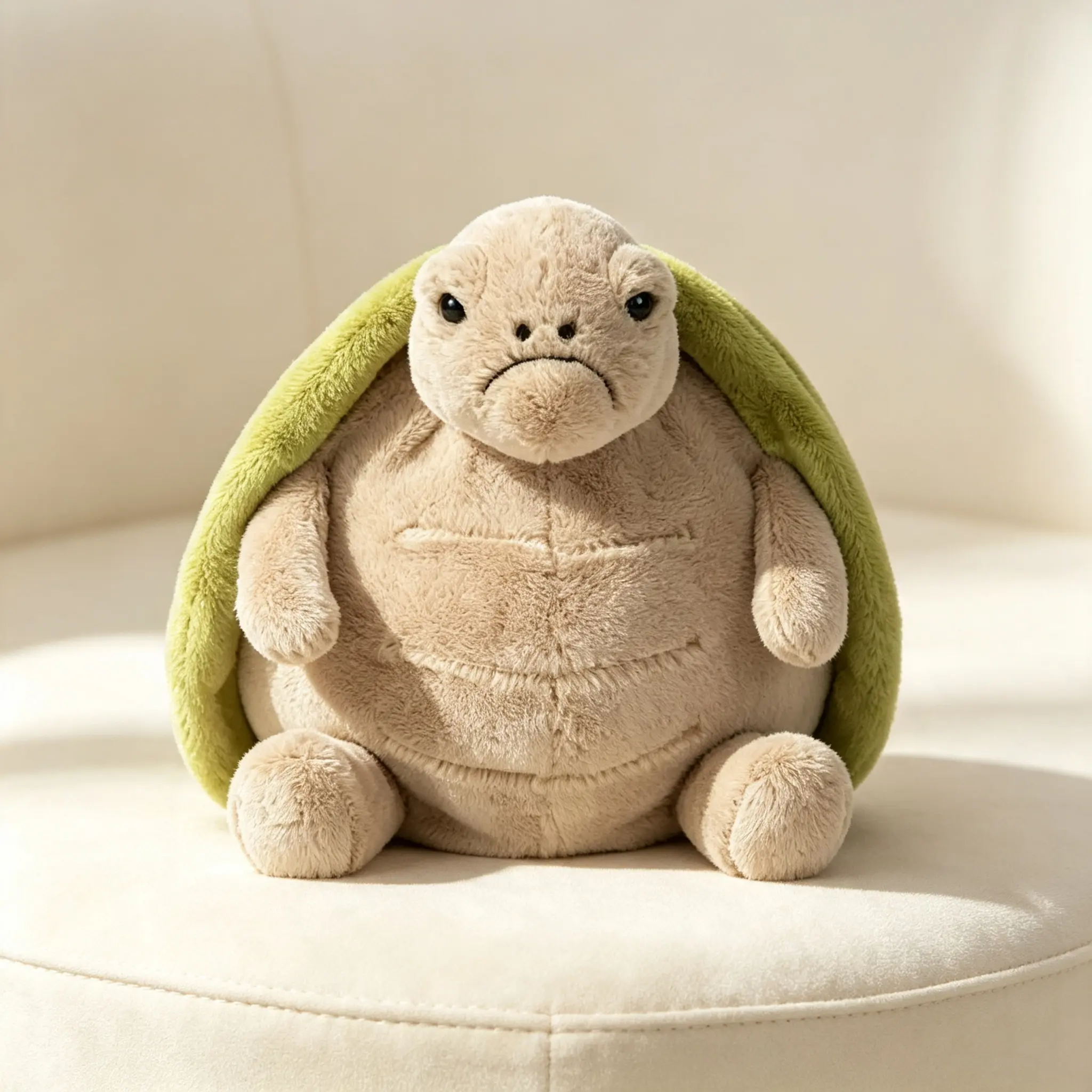 Timmy Viral Grumpy Turtle Weighted Stuffed Plush 28CM, Ultra Fluffy Soft Anxiety Relief Weighted Pillow, Cute Turtle Plushie for Bedroom Decor, Perfect Birthday & Holiday Comfort Gift for Kids & Adults