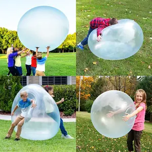 Blow Up Balloon Toy Children Outdoor Soft Air Water Filled Bubble Ball Fun Party Game Summer Gift Inflatable Elastic Ball parent-child interaction