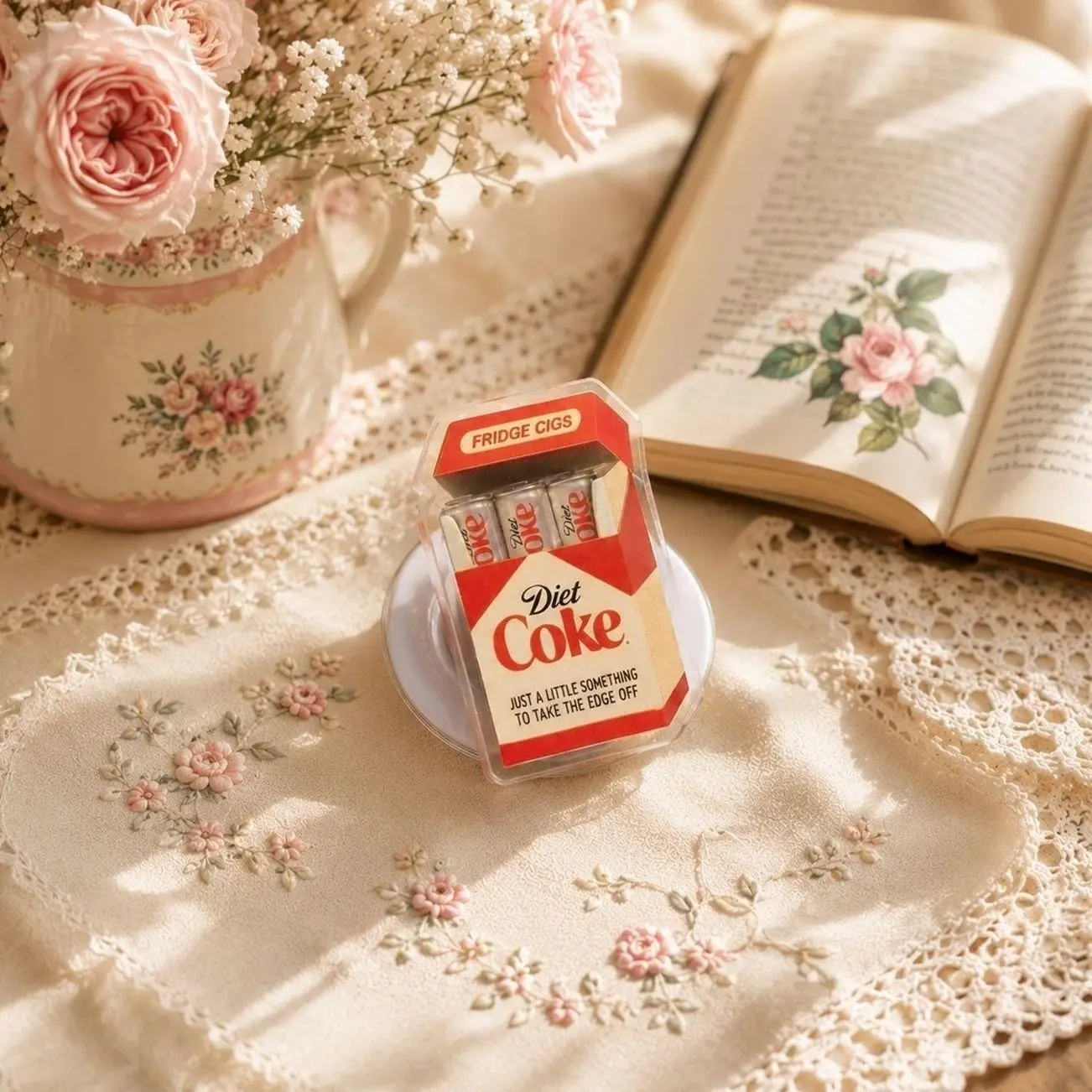 Retro Soda Can Phone Grip, Vintage Cola Phone Holder, Funny Acrylic Phone Grip for Soda Lovers