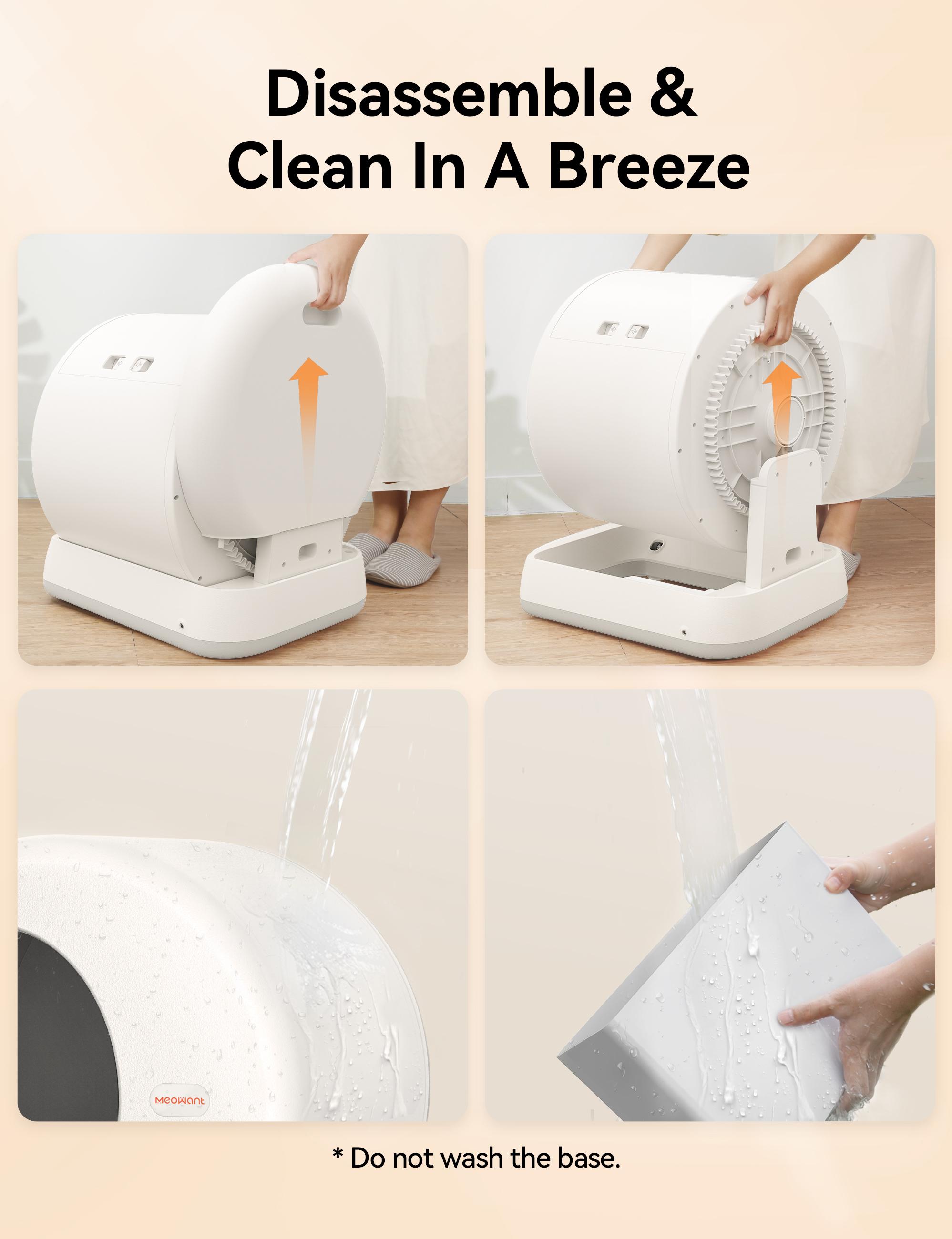 Meowant SC01 (Clearance Sale) 57.6L Large Capacity Automatic Cleaning Litter Box, High Seal, Odorless, Ultra-Quiet, with Urine-Proof Baffle, Equipped with 10 Pairs of Sensors + Infrared, High-Precision Anti-Pinch Protection, #SummerVibes #petlovers