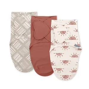 SwaddleMe by Ingenuity Monogram Collection Swaddle - Rising Sun - S/M - 0-3