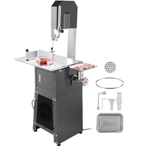 VEVOR Commercial Electric Meat Bandsaw, 650W Stainless Steel Countertop Bone Sawing Machine, Workbeach 12.4x 18.1, 4.33 Inch Max Cutting Thickness, Frozen Meat Cutter for Rib Pork BeefVEVOR Super Brand Day